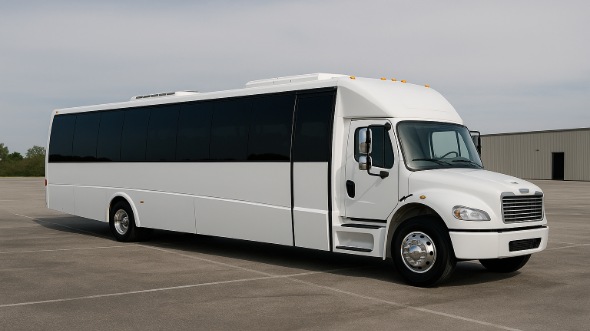 Exterior of Charter Bus Company Carrollton's 20 Passenger Party Bus in Carrollton