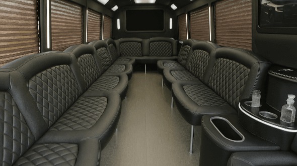 Interior of Charter Bus Company Mesquite's 20 Passenger Party Bus in Mesquite