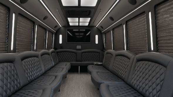 30 passenger party bus interior