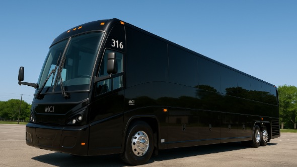 Exterior of Charter Bus Company Garland's 40 Passenger Party Bus in Garland