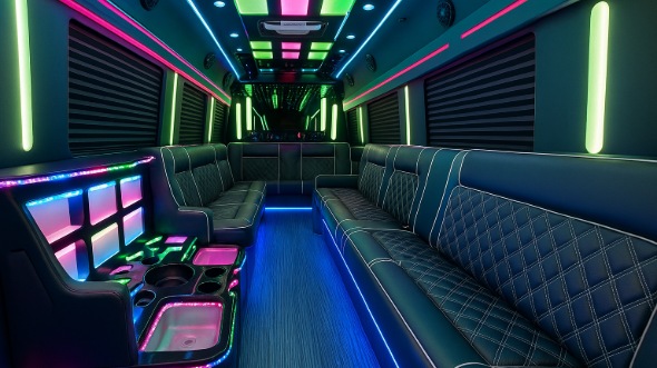 lewisville 20 passenger party bus