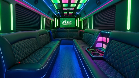 plano 25 passenger party bus rental